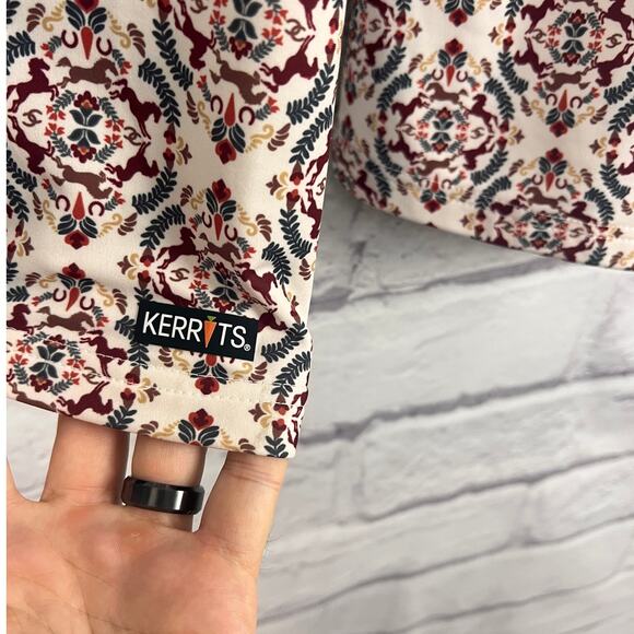 Kerrits Womens 1X Equestrian Athleisure Horse Print Performance 1/4 Zip Top - Picture 5 of 10